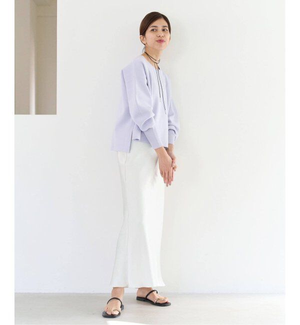 IENA「《追加6》ダブルサテンスカート」|スカート|