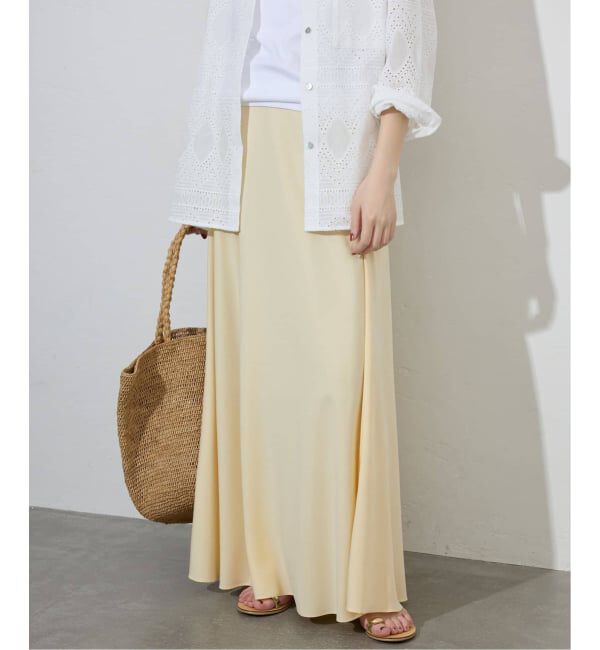 SLOBE IENA「《3サイズ展開/追加2》フィブリルマーメイドフレアスカート」|スカート|