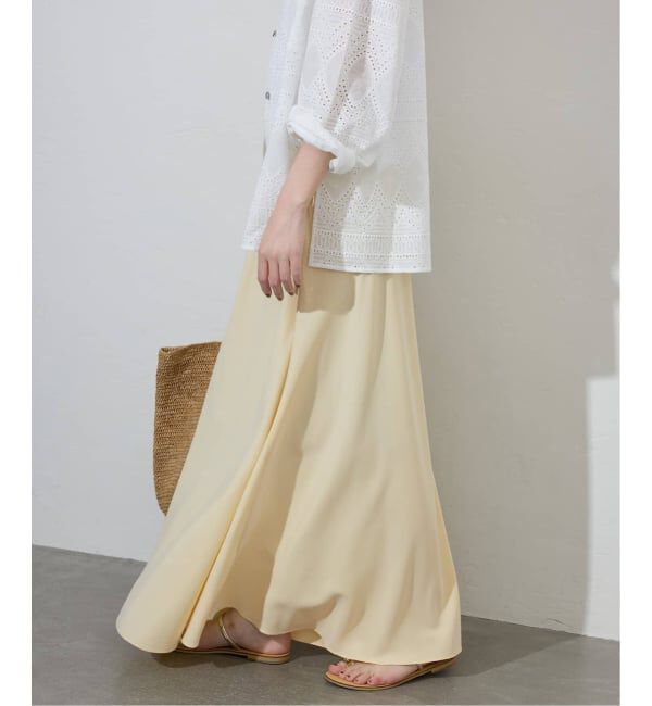 SLOBE IENA「《3サイズ展開/追加2》フィブリルマーメイドフレアスカート」|スカート|