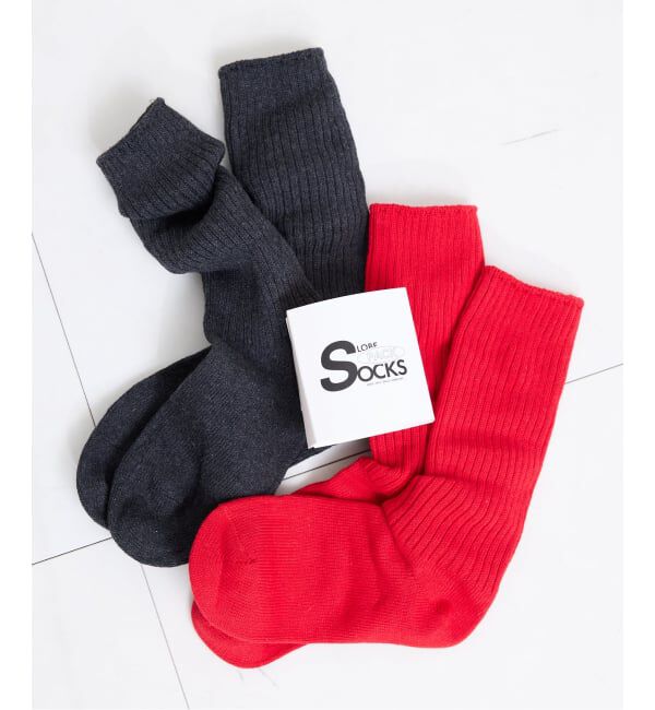 SLOBE IENA「《2枚セット》ルーズリブソックス 2SET」|ソックス|