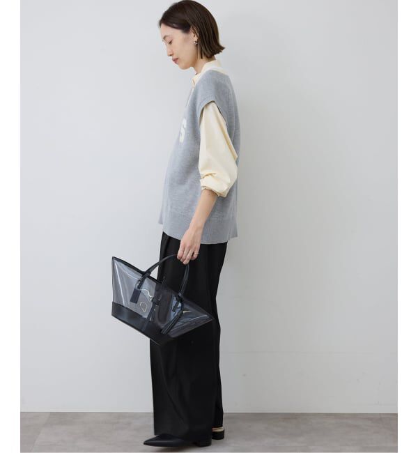 SLOBE IENA「《4サイズ展開》ベルテット2タックストレートパンツ」|スラックス|