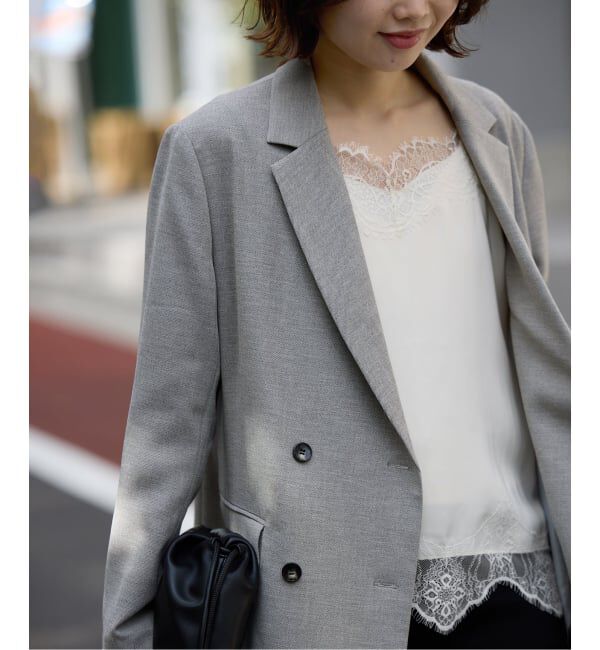 SLOBE IENA「《追加》サテンレースキャミソール」|キャミソール|