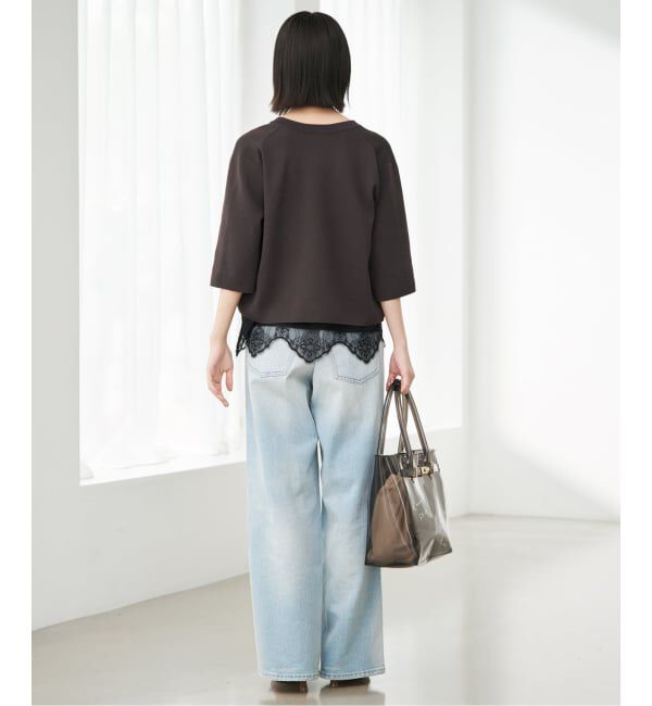 SLOBE IENA「《追加》サテンレースキャミソール」|キャミソール|