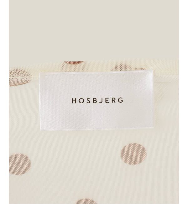 SLOBE IENA「Hosjerg/ホスビョーグ ドットチュールトップス NS 2862/BETTY TOP」|Tシャツ・カットソー|