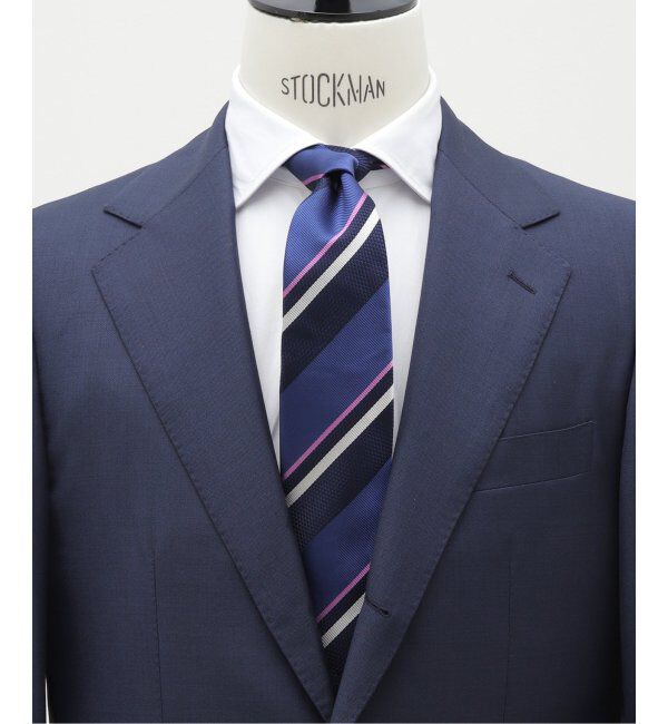 EDIFICE「AX コンビネーションストライプタイ」|ネクタイ・蝶ネクタイ|ネイビー