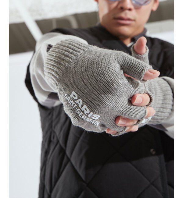 Paris Saint-Germain「【Paris Saint-Germain / パリ・サン＝ジェルマン】 JP Fingerless Gloves」|手袋|グレーB