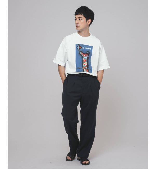 EDIFICE「《追加》SAVIGNAC (サヴィニャック) 別注 French Company プリント Tシャツ」|Tシャツ・カットソー|