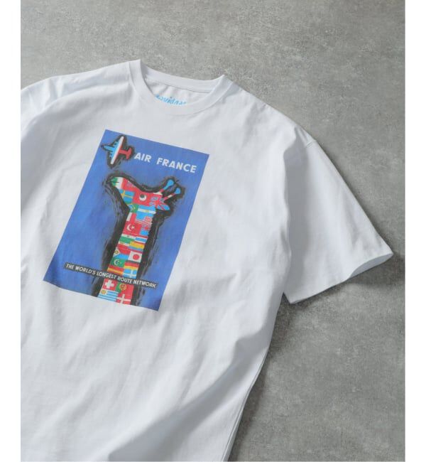 EDIFICE「《追加》SAVIGNAC (サヴィニャック) 別注 French Company プリント Tシャツ」|Tシャツ・カットソー|