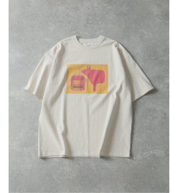 EDIFICE「《追加》SAVIGNAC (サヴィニャック) 別注 French Company プリント Tシャツ」|Tシャツ・カットソー|ナチュラル
