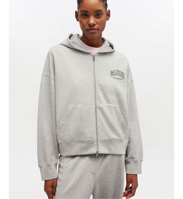 PULP「GANNI / ガニー Essential Isoli Zip Hoodie」|パーカー|その他カラー K