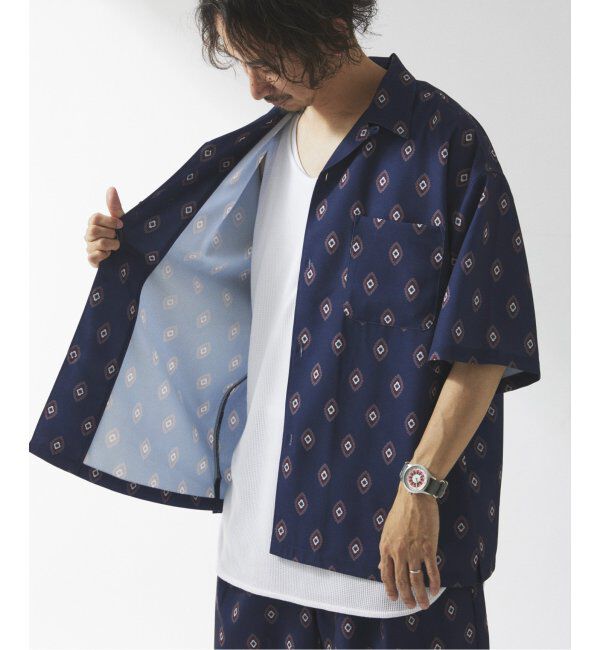 JOURNAL STANDARD relume「ホールパターン プリント オープンカラーシャツ」|シャツ・ブラウス|