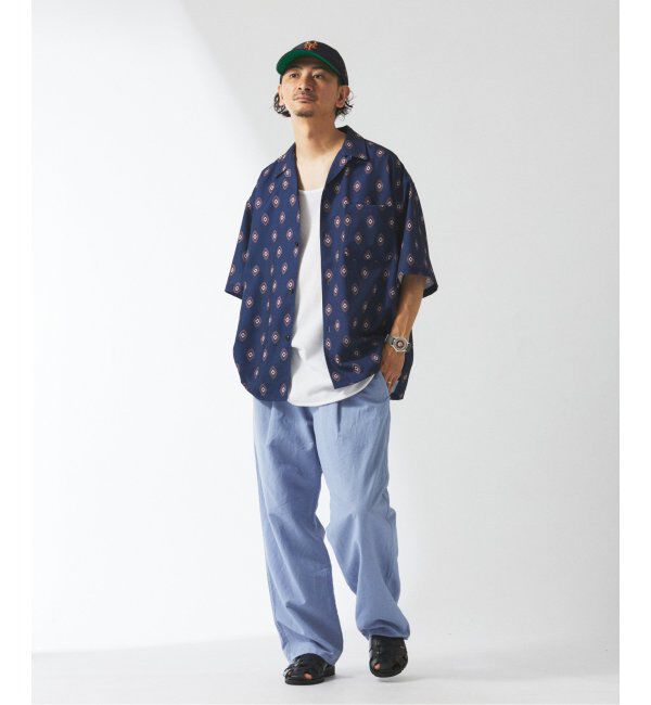 JOURNAL STANDARD relume「ホールパターン プリント オープンカラーシャツ」|シャツ・ブラウス|