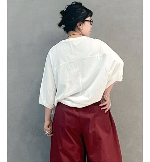 journal standard luxe「オーガニックコットン バルーンプル」|Tシャツ・カットソー|ホワイト