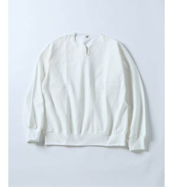 JOURNAL STANDARD「blurhms ROOTSTOCK / ブラームスルーツストック 別注 ラフ ＆ スムース サーマル」|Tシャツ・カットソー|ホワイト A