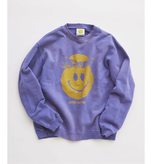 JOURNAL STANDARD relume「スマイリーフェイス 別注フェードプリント スウェット」|スウェット・ジャージ|パープル B