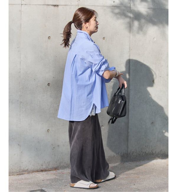 JOURNAL STANDARD「《追加》【LANCER CLOTHING CORPORATION】 オーバーFITストライプシャツ」|シャツ・ブラウス|