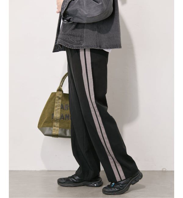 JOURNAL STANDARD「リヨセルリネンラインパンツ」|スラックス|ブラック