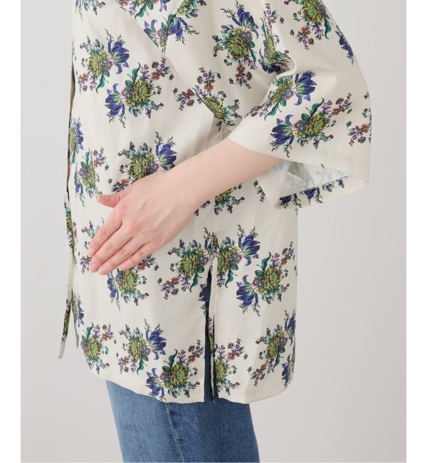 journal standard L'essage「【FUMIE TANAKA/フミエタナカ】flower satin SH シャツ」|シャツ・ブラウス|