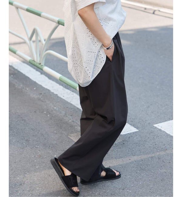 JOURNAL STANDARD「《追加3》【撥水/接触冷感/洗える/UVカット】リネンナイロンストレッチワイドパンツ」|その他|