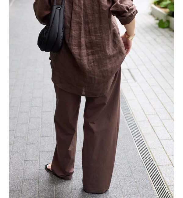 JOURNAL STANDARD「《追加3》【撥水/接触冷感/洗える/UVカット】リネンナイロンストレッチワイドパンツ」|その他|