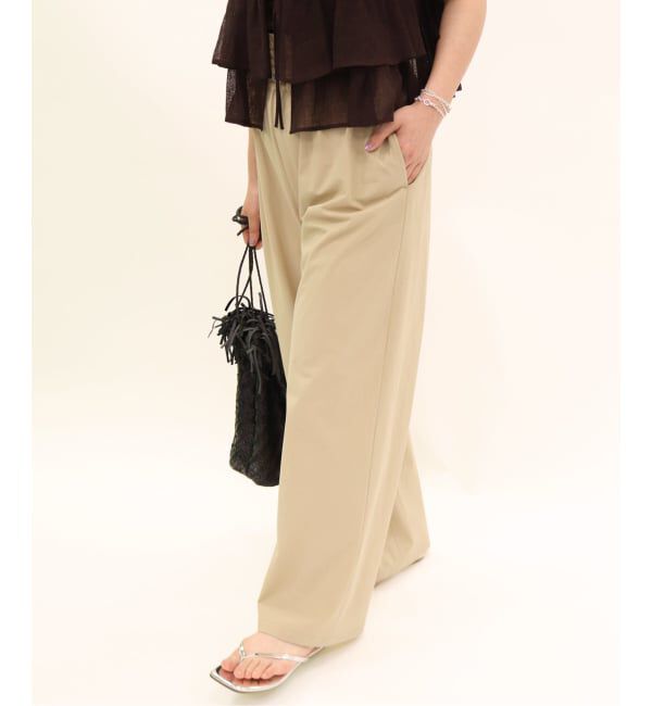 JOURNAL STANDARD「《追加3》【撥水/接触冷感/洗える/UVカット】リネンナイロンストレッチワイドパンツ」|その他|