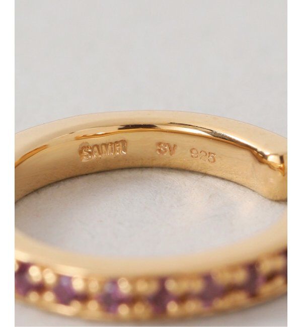 Spick and Span「《WEB限定》【SAMH by LILAS】イヤーカフロードライトガーネットSV(片耳)」|イヤーカフ|