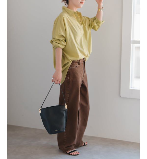 Spick and Span「《追加》ガーメントダイカシュクールシャツ」|シャツ・ブラウス|