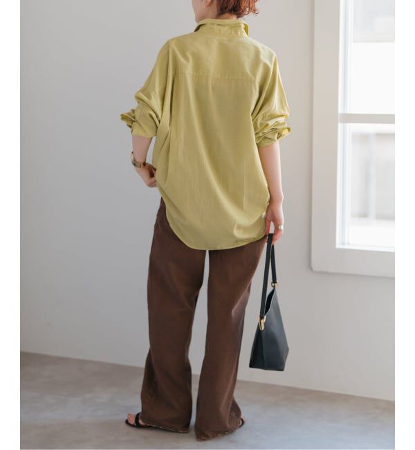 Spick and Span「《追加》ガーメントダイカシュクールシャツ」|シャツ・ブラウス|