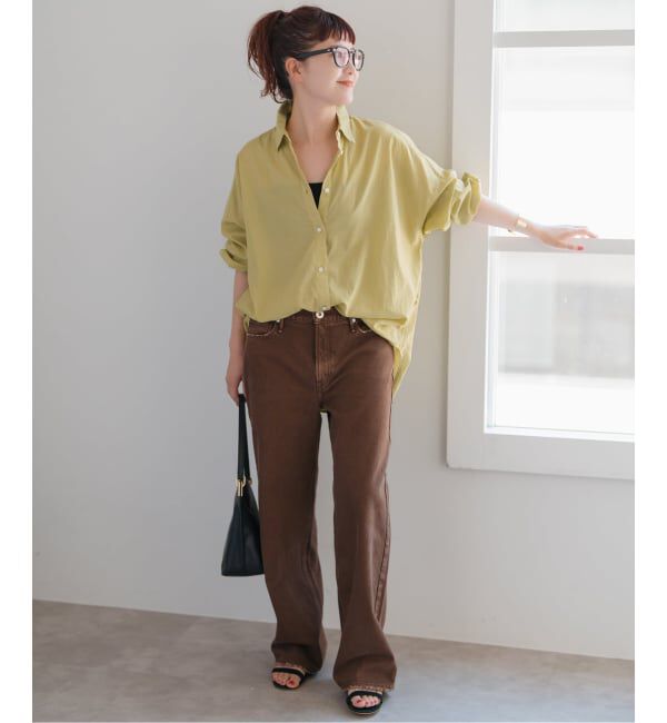 Spick and Span「《追加》ガーメントダイカシュクールシャツ」|シャツ・ブラウス|