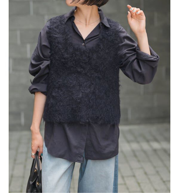 Spick and Span「《追加》ガーメントダイカシュクールシャツ」|シャツ・ブラウス|