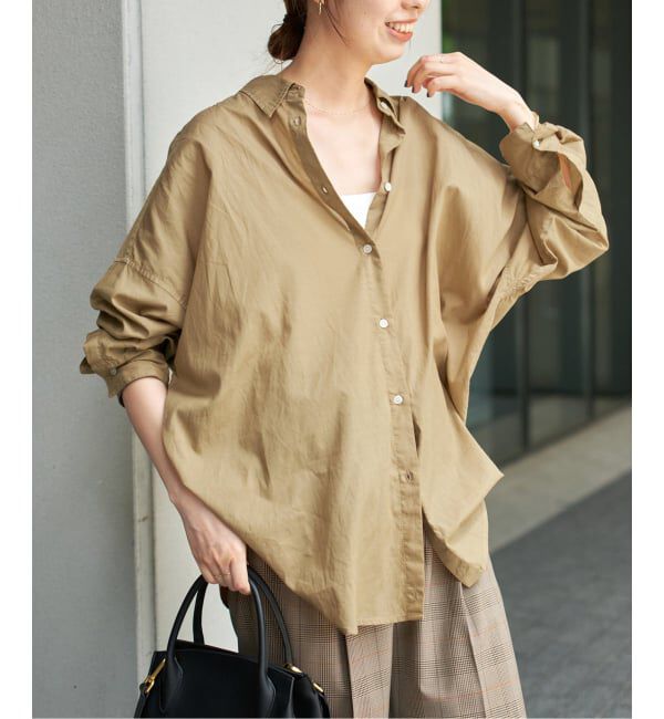 Spick and Span「《追加》ガーメントダイカシュクールシャツ」|シャツ・ブラウス|