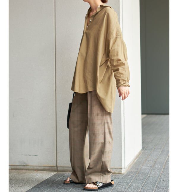 Spick and Span「《追加》ガーメントダイカシュクールシャツ」|シャツ・ブラウス|