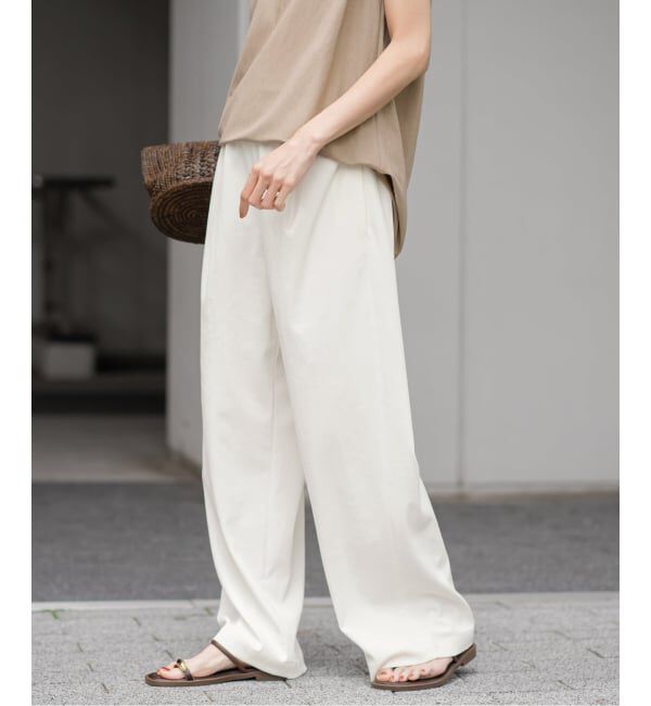 FRAMeWORK「≪追加≫ 手洗い可 / ポリエステルツイルリラックスパンツ 3」|その他|