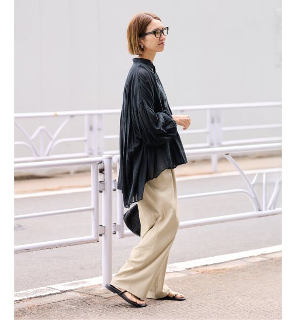 FRAMeWORK「≪追加≫ 手洗い可 / ポリエステルツイルリラックスパンツ 3」|その他|