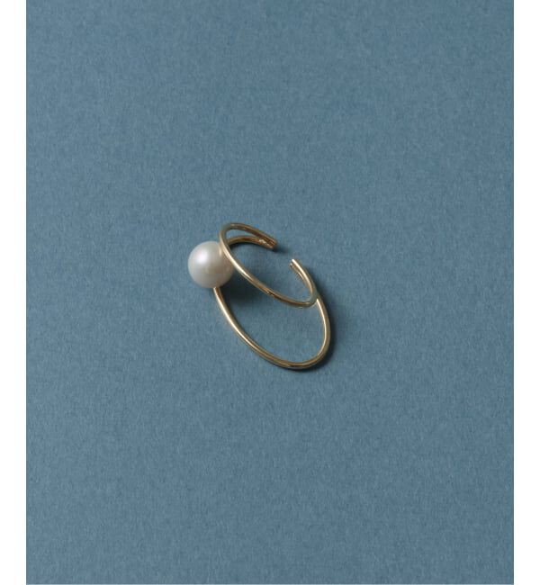 Lilas by Spick&Span「パールダブルダエンイヤーカフ K10（片耳）」|イヤーカフ|