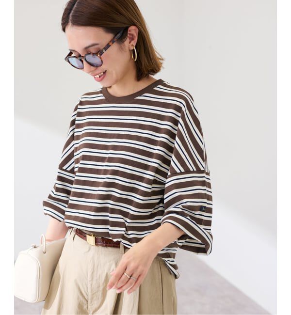 FRAMeWORK「≪新色 / 追加≫Le minor/ルミノア 別注ドロップショルダー」|Tシャツ・カットソー|ブラウン