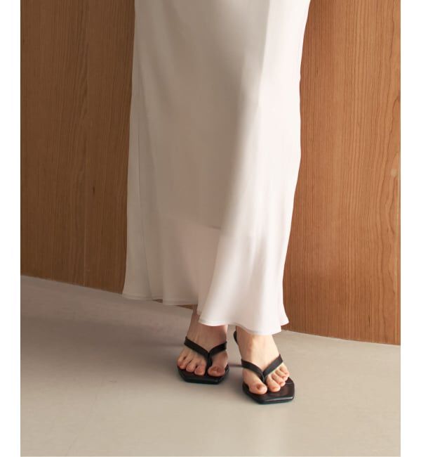 NOBLE「《新色・追加》キュプラサテンナローAラインスカート」|スカート|