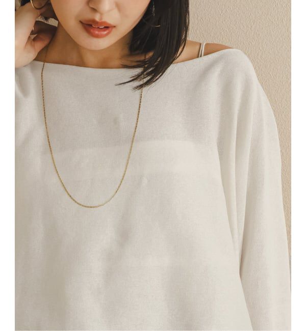 NOBLE「シアードレープケープ」|ニット・セーター|