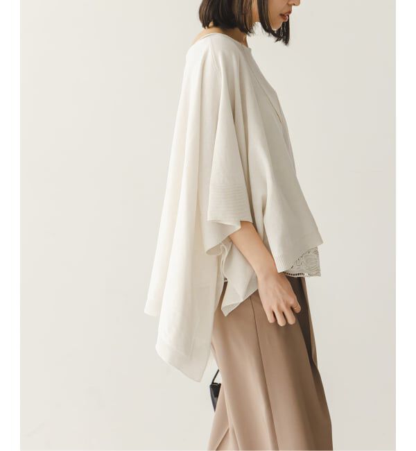 NOBLE「シアードレープケープ」|ニット・セーター|