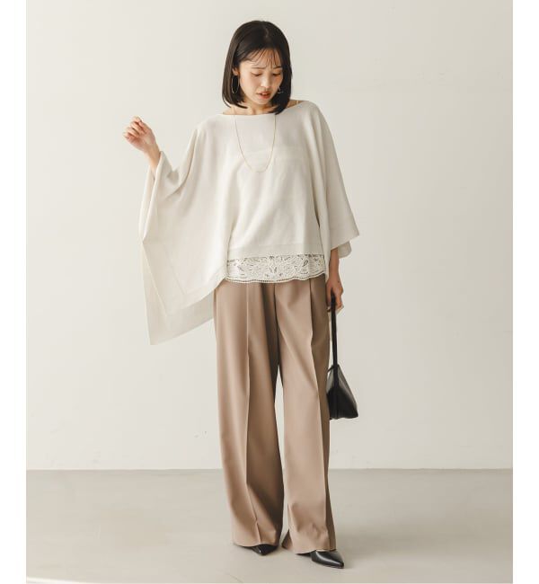 NOBLE「シアードレープケープ」|ニット・セーター|