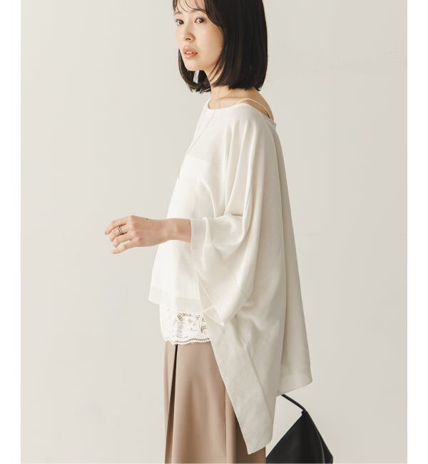 NOBLE「シアードレープケープ」|ニット・セーター|