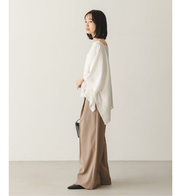 NOBLE「シアードレープケープ」|ニット・セーター|