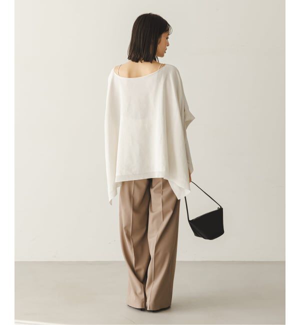 NOBLE「シアードレープケープ」|ニット・セーター|