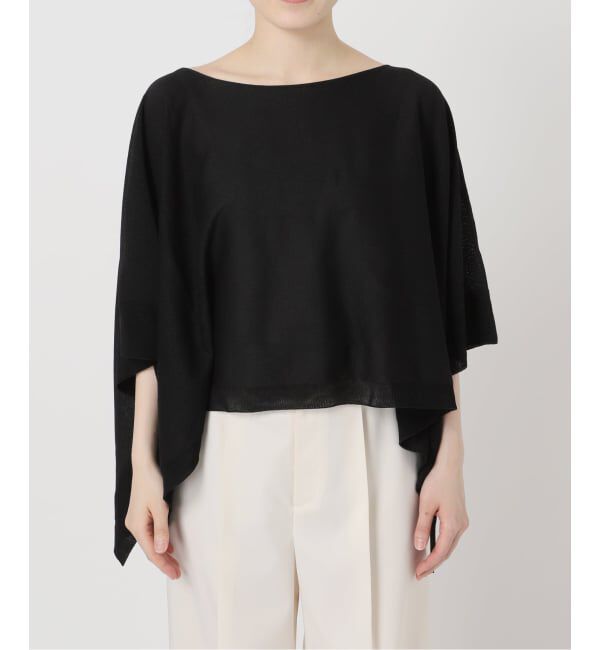 NOBLE「シアードレープケープ」|ニット・セーター|