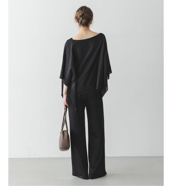 NOBLE「シアードレープケープ」|ニット・セーター|