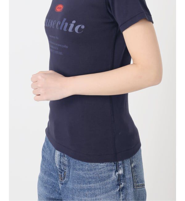 Spick and Span「La Hutte / ラ ユット 別注リブ編み MINI Tee*」|Tシャツ・カットソー|