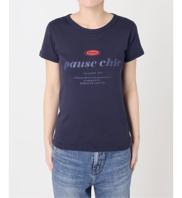 Spick and Span「La Hutte / ラ ユット 別注リブ編み MINI Tee*」|Tシャツ・カットソー|