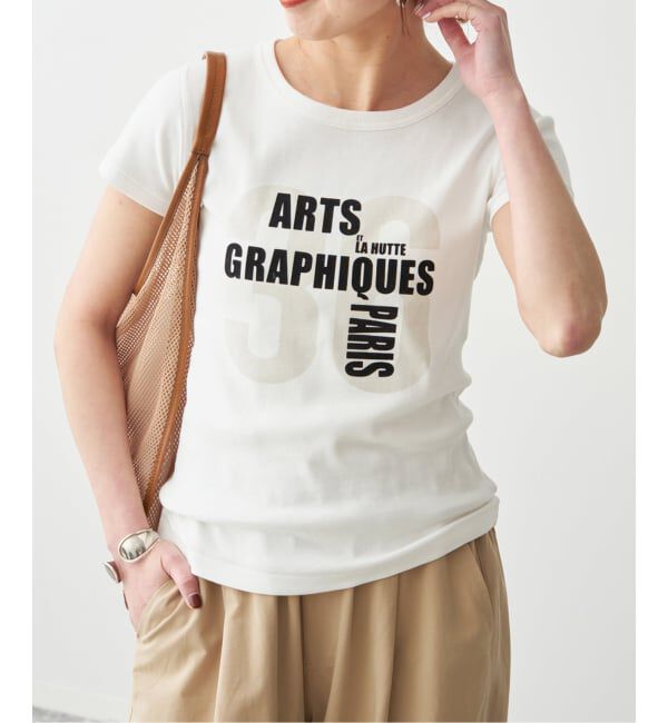 Spick and Span「La Hutte / ラ ユット 別注リブ編み MINI Tee*」|Tシャツ・カットソー|