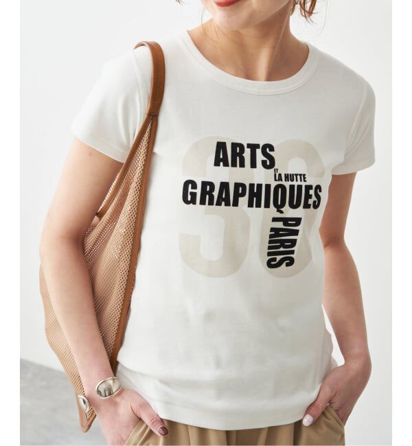 Spick and Span「La Hutte / ラ ユット 別注リブ編み MINI Tee*」|Tシャツ・カットソー|