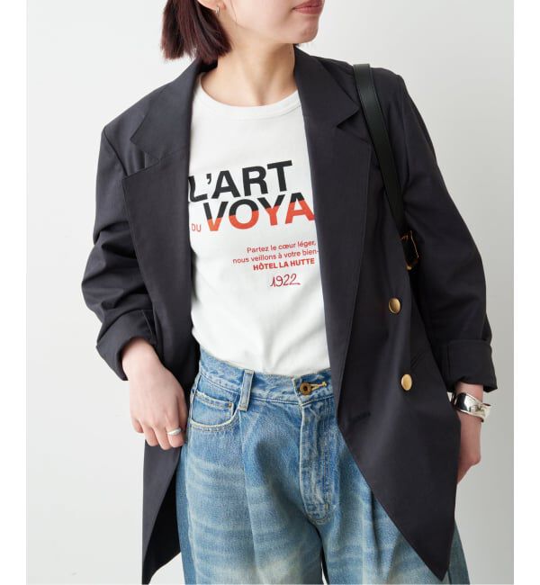 Spick and Span「La Hutte / ラ ユット 別注リブ編み MINI Tee*」|Tシャツ・カットソー|